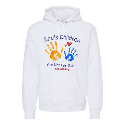 Gods Children Are Not For Sale Hand Prints Premium Hoodie