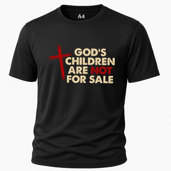 Gods Children Are Not For Sale Trafficking Awareness Cooling Performance Crew T-Shirt