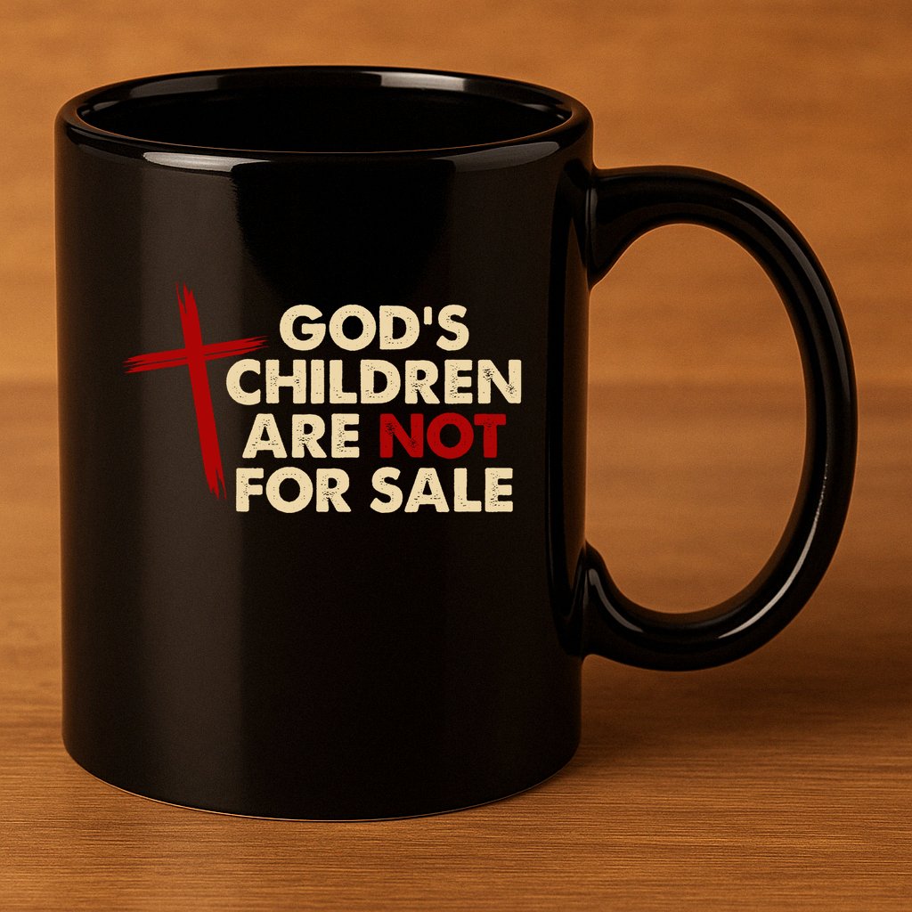 Gods Children Are Not For Sale Trafficking Awareness 11oz C Handle Ceramic Mug