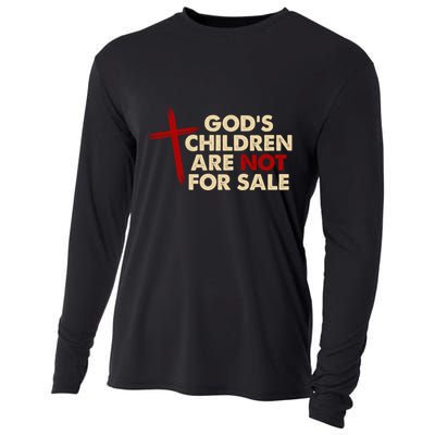 Gods Children Are Not For Sale Trafficking Awareness Cooling Performance Long Sleeve Crew