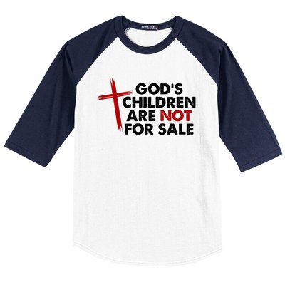 Gods Children Are Not For Sale Trafficking Awareness Baseball Sleeve Shirt