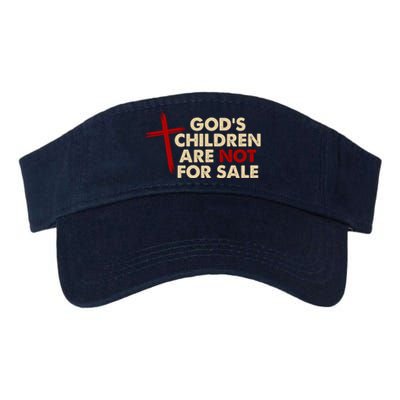 Gods Children Are Not For Sale Trafficking Awareness Valucap Bio-Washed Visor