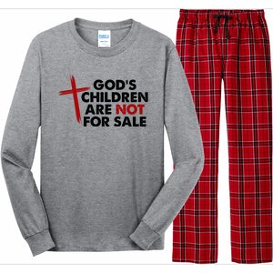 Gods Children Are Not For Sale Trafficking Awareness Long Sleeve Pajama Set