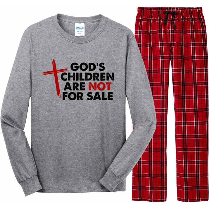 Gods Children Are Not For Sale Trafficking Awareness Long Sleeve Pajama Set