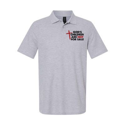 Gods Children Are Not For Sale Trafficking Awareness Softstyle Adult Sport Polo