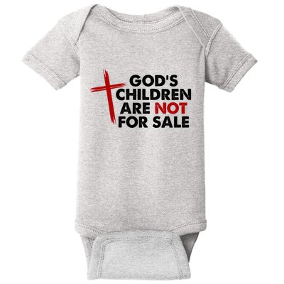 Gods Children Are Not For Sale Trafficking Awareness Baby Bodysuit
