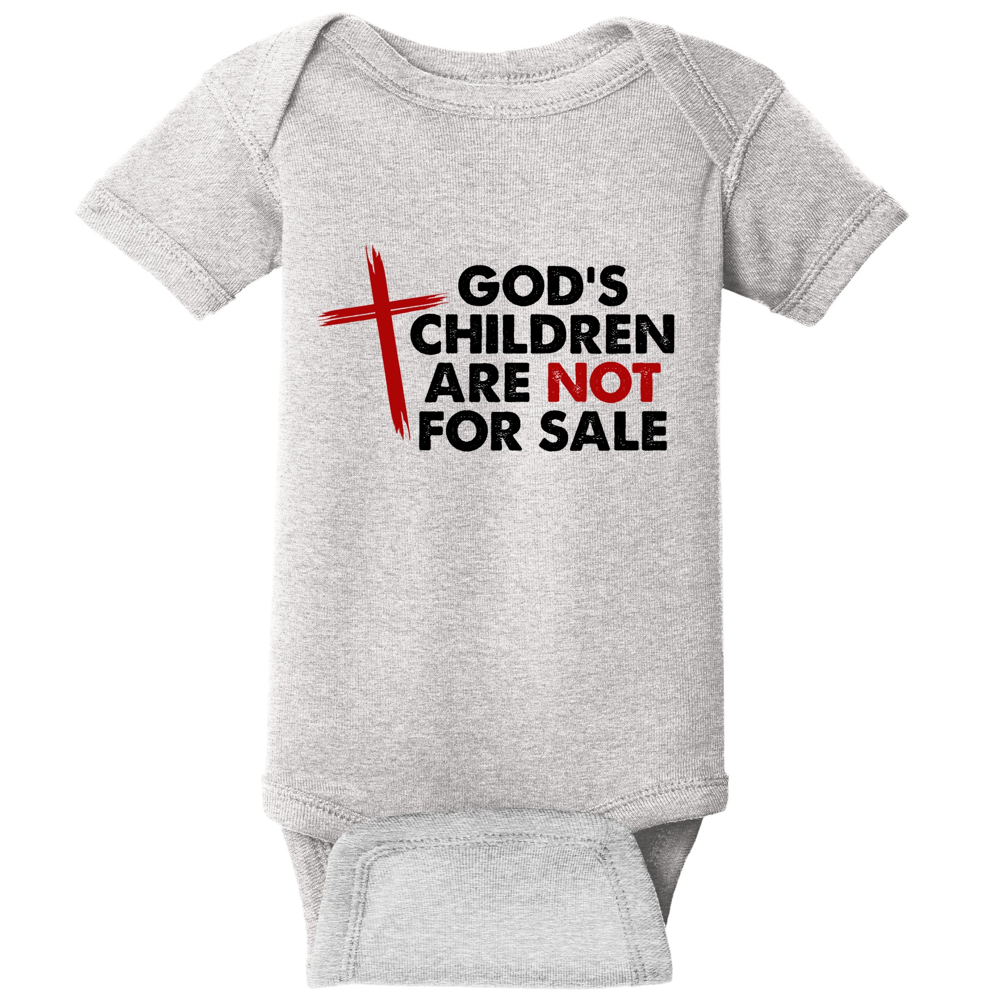 Gods Children Are Not For Sale Trafficking Awareness Baby Bodysuit
