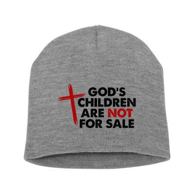 Gods Children Are Not For Sale Trafficking Awareness Short Acrylic Beanie