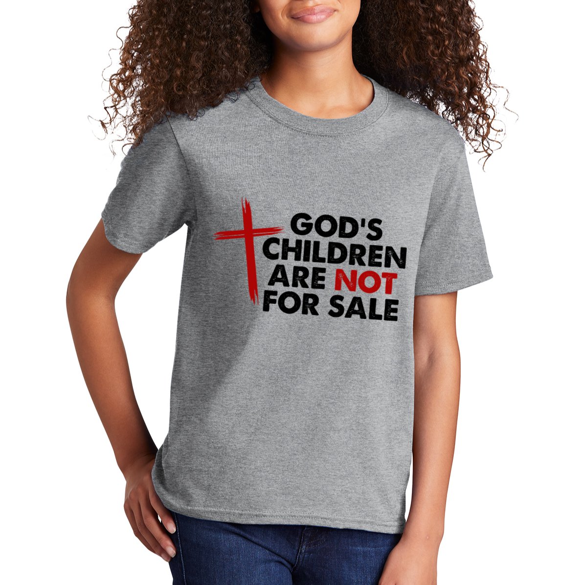 Gods Children Are Not For Sale Trafficking Awareness Kids T-Shirt