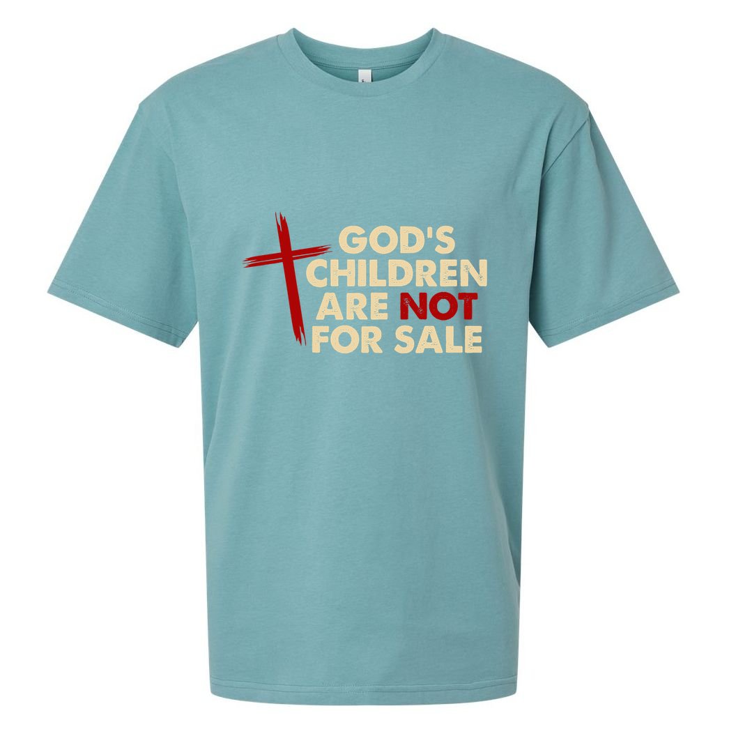 Gods Children Are Not For Sale Trafficking Awareness Sueded Cloud Jersey T-Shirt