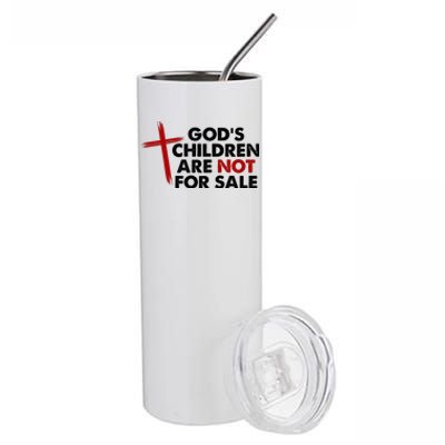 Gods Children Are Not For Sale Trafficking Awareness Stainless Steel Tumbler