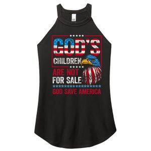 Gods Children Are Not For Sale Save America Women’s Perfect Tri Rocker Tank