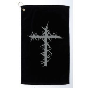 Grunge Cross Aesthetic Mall Goth Emo Gothic Platinum Collection Golf Towel