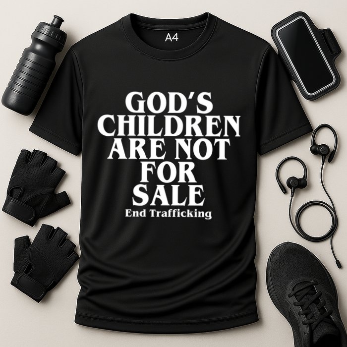Gods Children Are Not For Sale End Trafficking Cooling Performance Crew T-Shirt