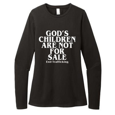 Gods Children Are Not For Sale End Trafficking Womens CVC Long Sleeve Shirt