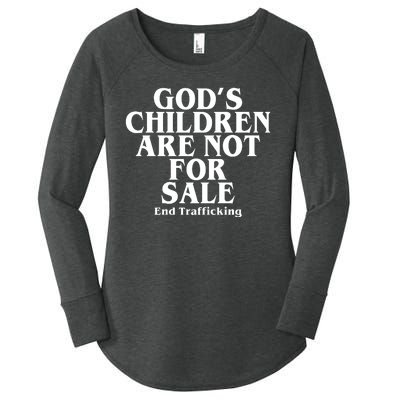 Gods Children Are Not For Sale End Trafficking Women's Perfect Tri Tunic Long Sleeve Shirt