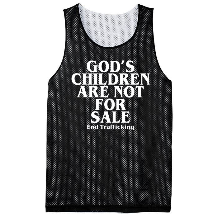 Gods Children Are Not For Sale End Trafficking Mesh Reversible Basketball Jersey Tank