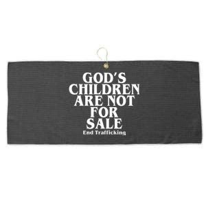 Gods Children Are Not For Sale End Trafficking Large Microfiber Waffle Golf Towel