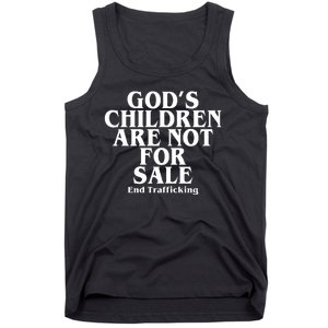 Gods Children Are Not For Sale End Trafficking Tank Top