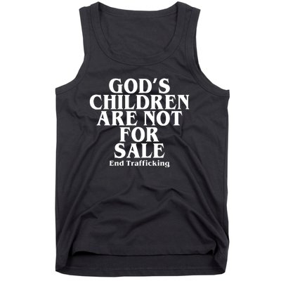 Gods Children Are Not For Sale End Trafficking Tank Top