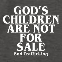 Gods Children Are Not For Sale End Trafficking Vector Backpack