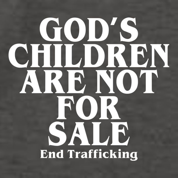 Gods Children Are Not For Sale End Trafficking Vector Backpack