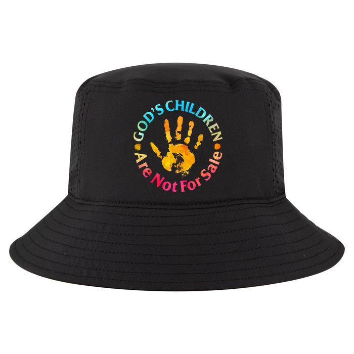 Gods Children Are Not For Sale Hand Prints Cool Comfort Performance Bucket Hat