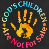Gods Children Are Not For Sale Hand Prints Cool Comfort Performance Bucket Hat