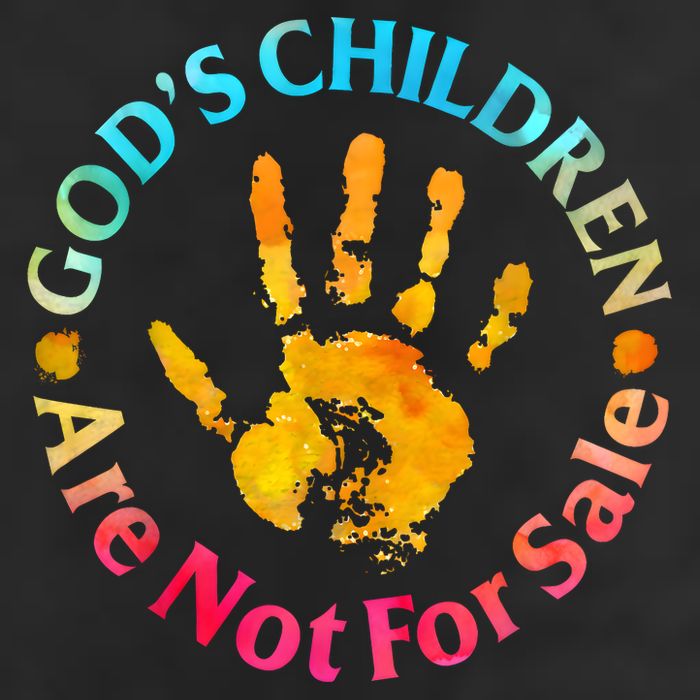Gods Children Are Not For Sale Hand Prints Cool Comfort Performance Bucket Hat