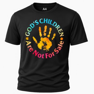 Gods Children Are Not For Sale Hand Prints Performance Shirt