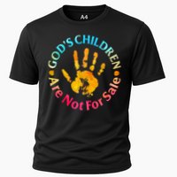 Gods Children Are Not For Sale Hand Prints Cooling Performance Crew T-Shirt