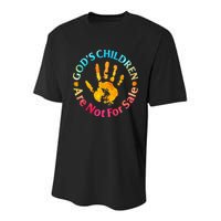 Gods Children Are Not For Sale Hand Prints Youth Performance Sprint T-Shirt