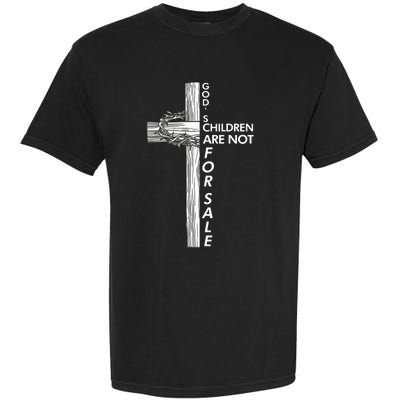 Gods Children Are Not For Sale Funny Gods Children Christ Garment-Dyed Heavyweight T-Shirt