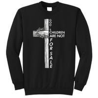 Gods Children Are Not For Sale Funny Gods Children Christ Sweatshirt