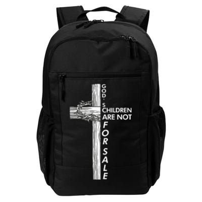 Gods Children Are Not For Sale Funny Gods Children Christ Daily Commute Backpack