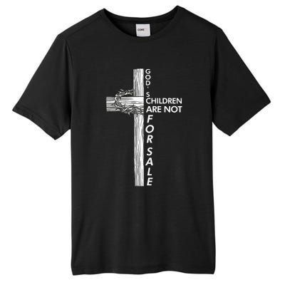 Gods Children Are Not For Sale Funny Gods Children Christ Tall Fusion ChromaSoft Performance T-Shirt