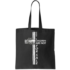 Gods Children Are Not For Sale Funny Gods Children Christ Tote Bag