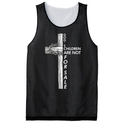 Gods Children Are Not For Sale Funny Gods Children Christ Mesh Reversible Basketball Jersey Tank