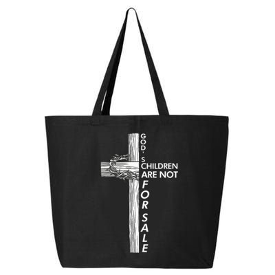 Gods Children Are Not For Sale Funny Gods Children Christ 25L Jumbo Tote