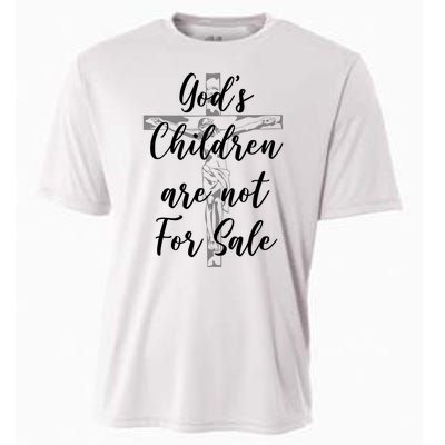 Gods Children Are Not For Sale Christ Awareness Cooling Performance Crew T-Shirt