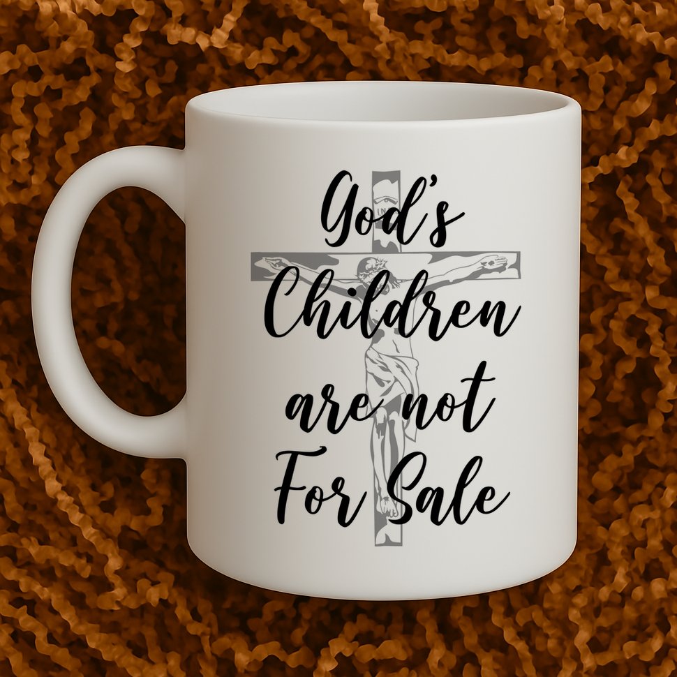Gods Children Are Not For Sale Christ Awareness Mug