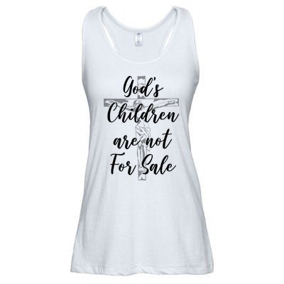 Gods Children Are Not For Sale Christ Awareness Ladies Essential Flowy Tank