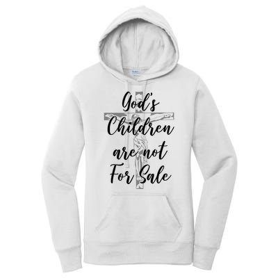 Gods Children Are Not For Sale Christ Awareness Women's Pullover Hoodie