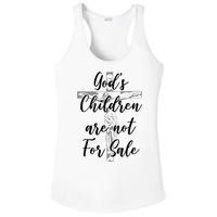 Gods Children Are Not For Sale Christ Awareness Ladies PosiCharge Competitor Racerback Tank