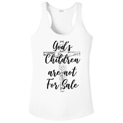 Gods Children Are Not For Sale Christ Awareness Ladies PosiCharge Competitor Racerback Tank