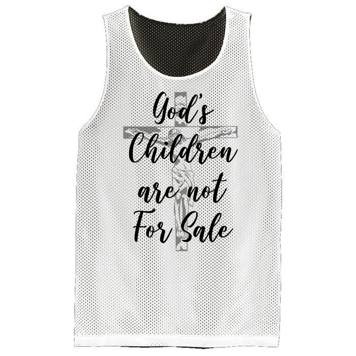 Gods Children Are Not For Sale Christ Awareness Mesh Reversible Basketball Jersey Tank