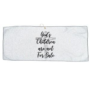 Gods Children Are Not For Sale Christ Awareness Large Microfiber Waffle Golf Towel