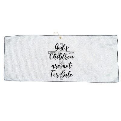 Gods Children Are Not For Sale Christ Awareness Large Microfiber Waffle Golf Towel