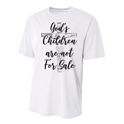 Gods Children Are Not For Sale Christ Awareness Performance Sprint T-Shirt