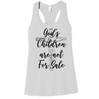 Gods Children Are Not For Sale Christ Awareness Women's Racerback Tank